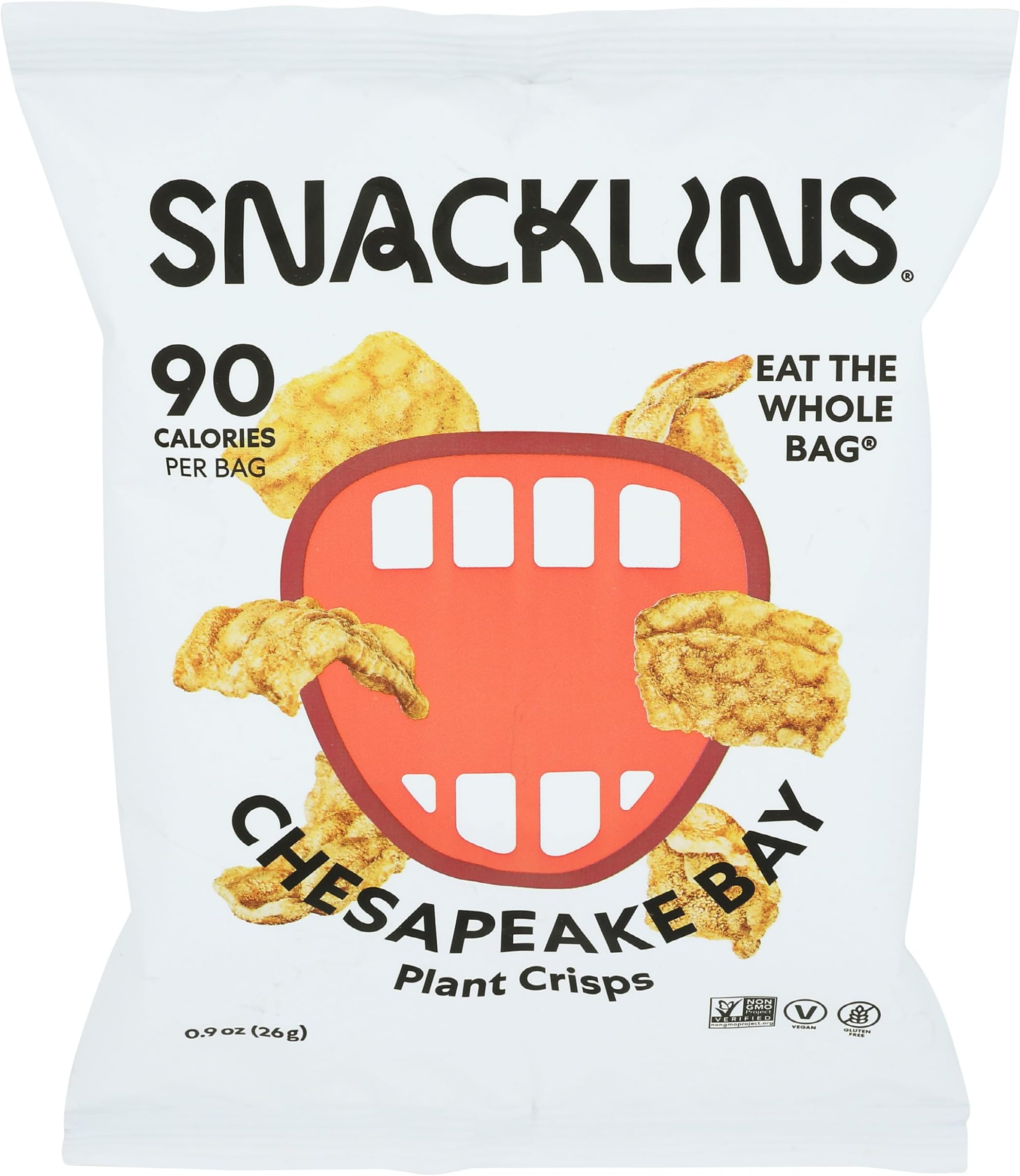 SNACKLINS Chesapeake Bay Puffed Veggie Crisps, 0.9 OZ