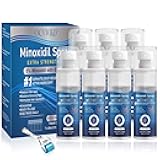 5% Minoxidil for Men and Women, Regrowth Serum, Extra Strength Spray for Hair Loss, Minoxidil 5 Percent, Thicker Healthier Hair, Beard Growth Kit, Topical Treatment, 60ml x 7 Bottles（Extra Strength）