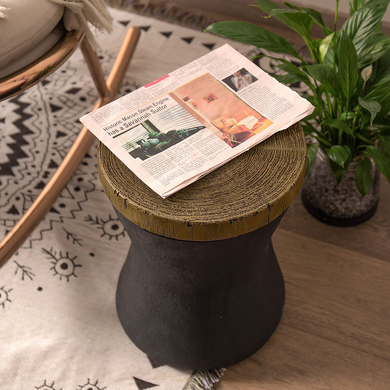 Amazon｜COSIEST 屋外用エンドテーブル ドラムサイドテーブル