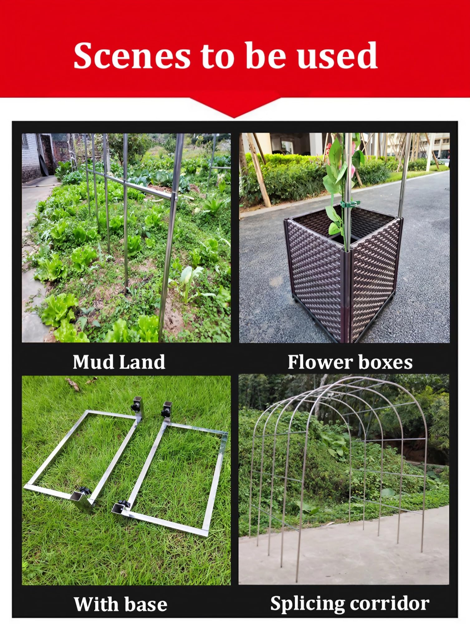 Gartenbogen aus Edelstahl – Außeneingang für Terrassen und Gärten, Sonnenschutz und Rostbeständigkeit, erhältlich in 120–300 cm Breiten, perfekt für Rankgitterstütze