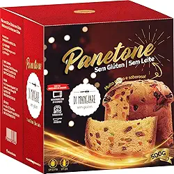 Panetone 500g Sem Glúten e Sem Leite