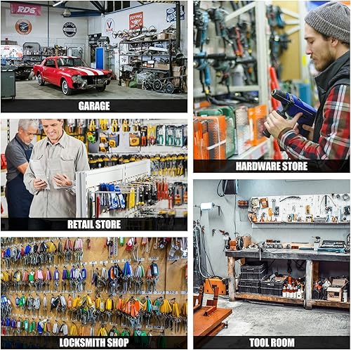 Miniatura 7 de CYEAH 24 ganchos para tablero de clavijas de doble brazo, ganchos resistentes de 6 pulgadas para tablero de clavijas de 14 pulgadas, ganchos de