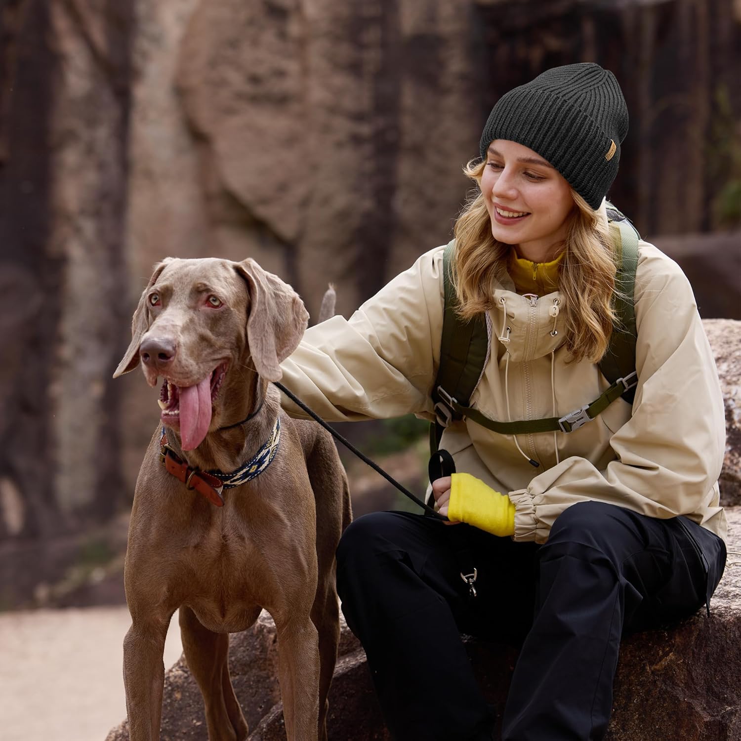 100% Merino Wool Beanie for Men & Women, Thick Warm Knit Cuffed Winter Hat, Soft Heavy Wool Cap for Indoor Outdoor & Gift - Image 5