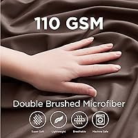 Vista 20 de Empyrean Charcoal Grey Extra Deep Pocket Fitted Sheet Full Size, Hotel Luxury Deep Pocket Full Size Fitted Sheet Only Easily Fits 18 to 24 Inch