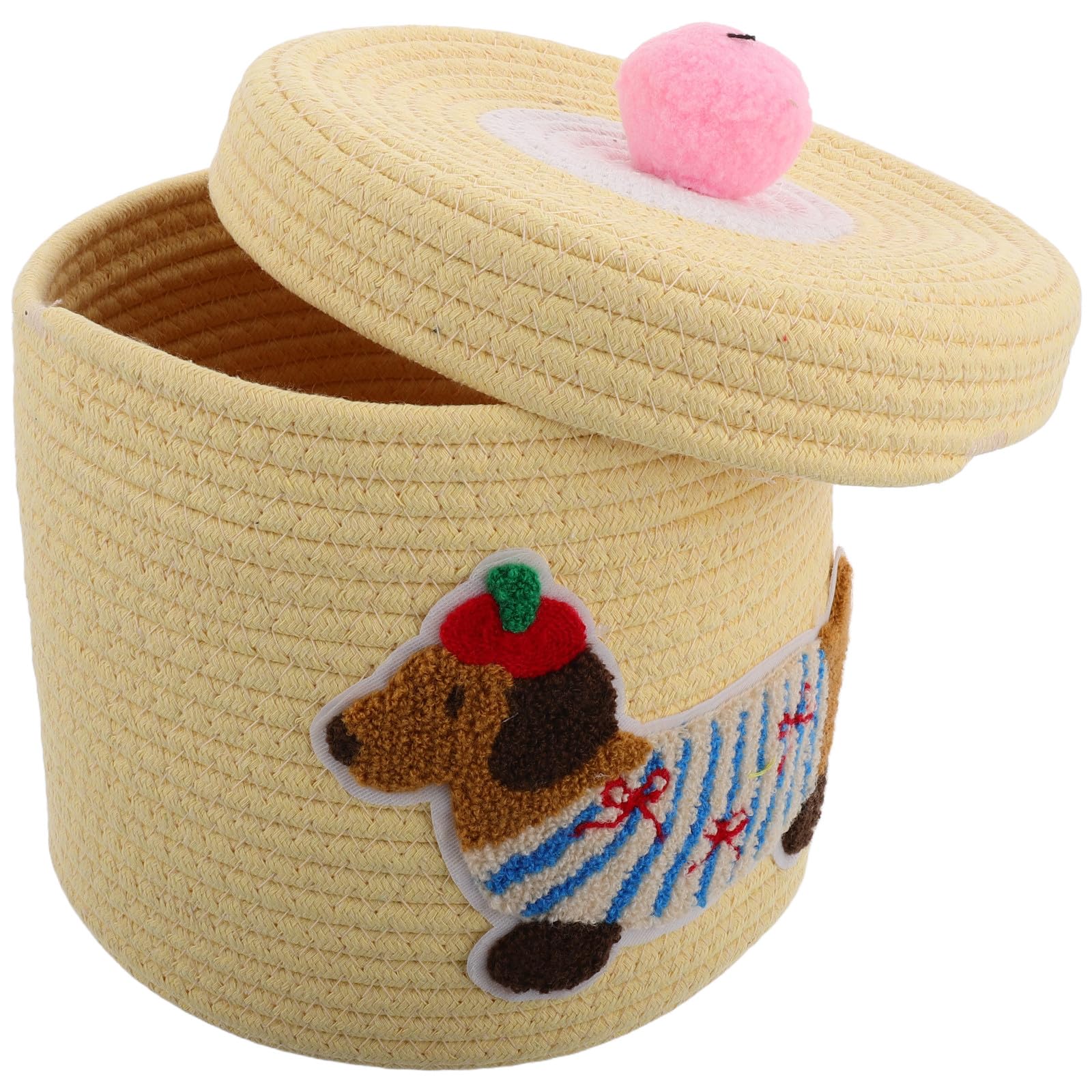 Panier rangement voiture en coton pour jouets de chien et accessoires