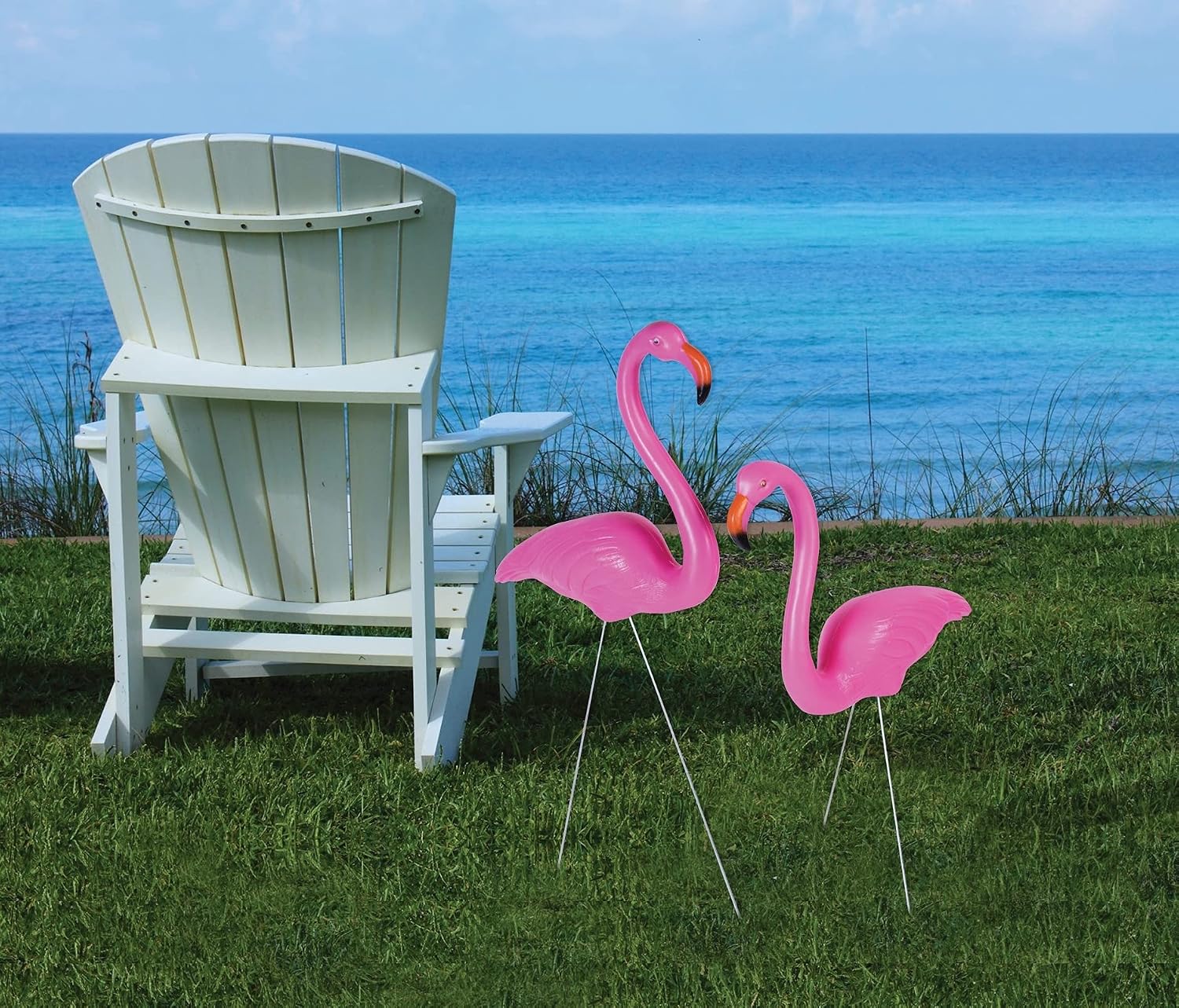 Forum Novelties Pink Flamingo Yard Decorations Lawn, Set of 2