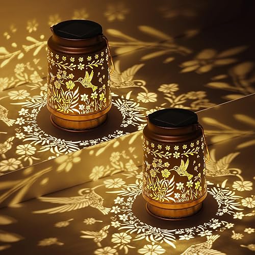 Miniatura 11 de Linternas solares al aire libre impermeables para decoración de jardín, regalos de Navidad para mujeres, mamá, ideas para regalos de cumpleaños,