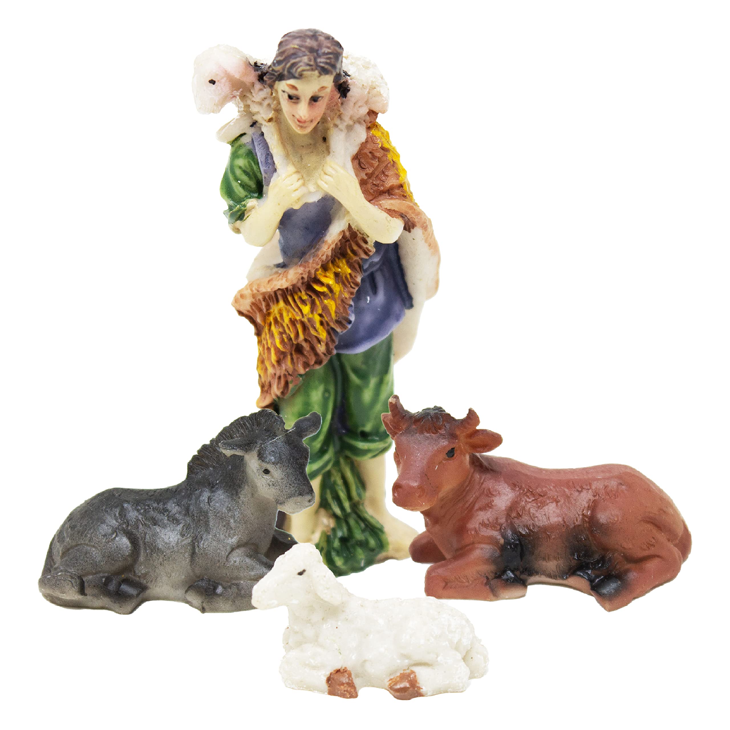 ToCi Belén navideño con 11 Figuras (de hasta 10 cm) de diseño clásico para decoración navideña de belén