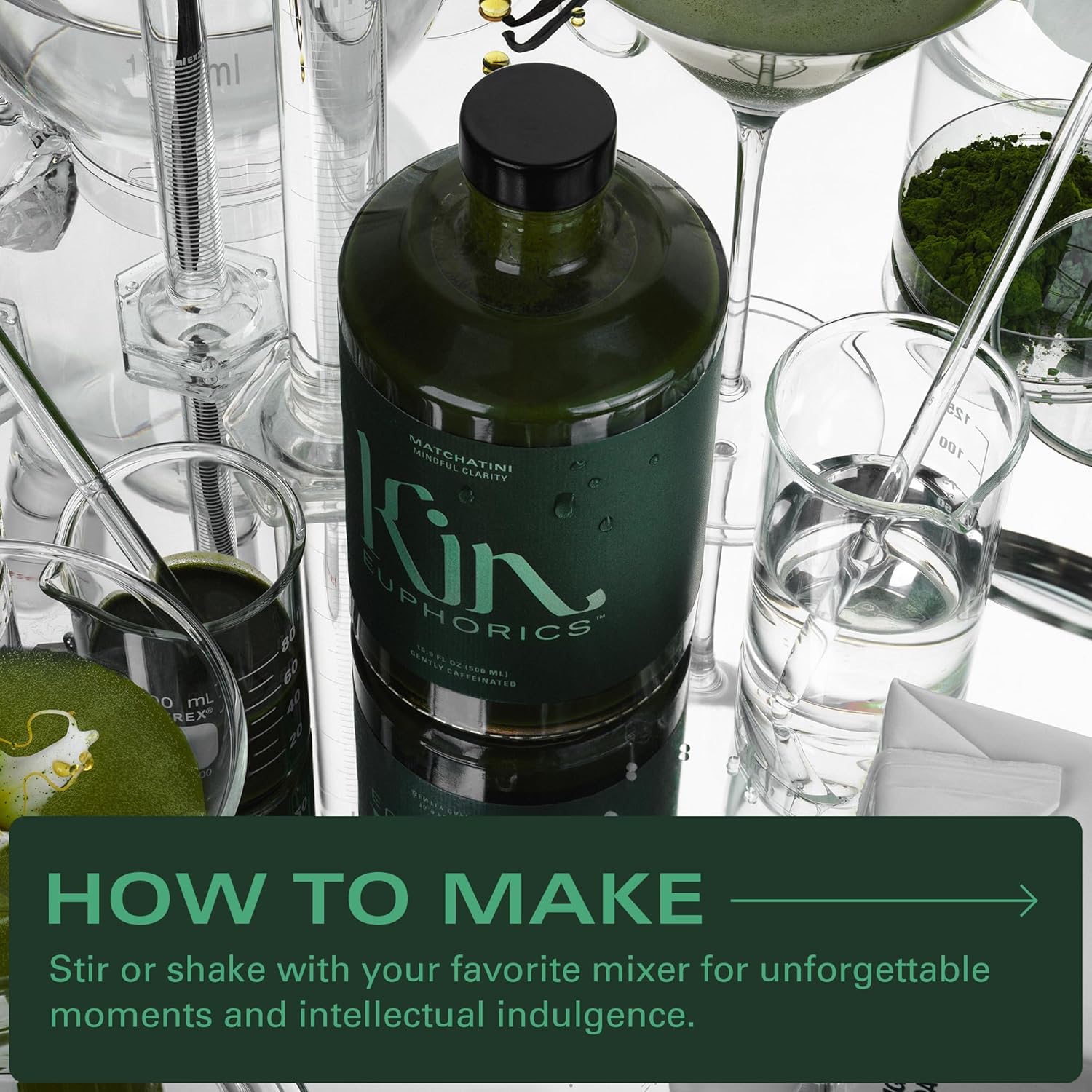 81uv3yKXitL._SL1500_ Kin Euphorics Matchatini | Non-Alcoholic Matcha Cocktail | Adaptogens, Nootropics, Botanicals | Vanilla, Maple, Tart Finish | Elevate Mood & Calm Mind | 16.9 fl oz