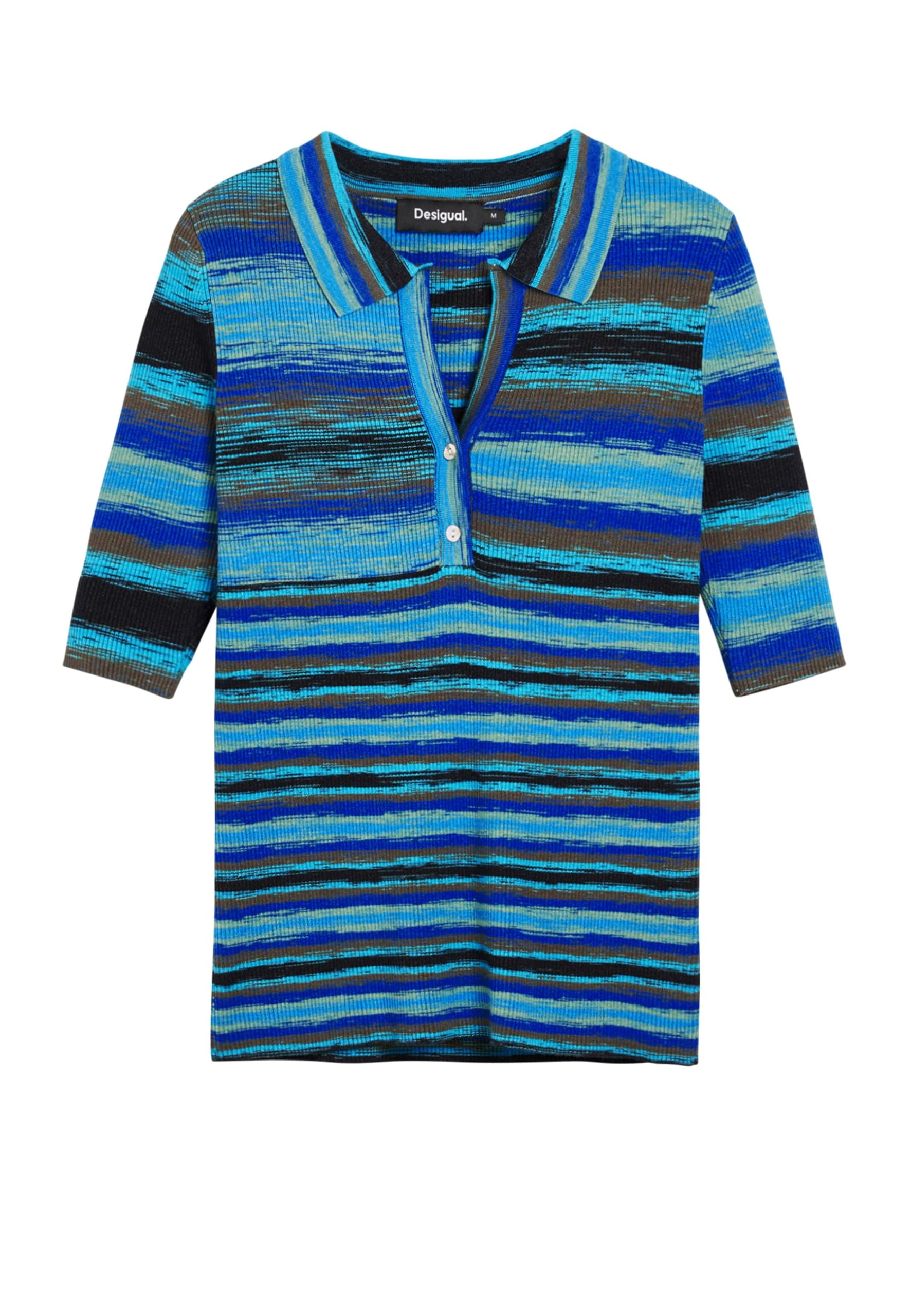Desigual Damen 25SWTK96 T-Shirt, Blue, S