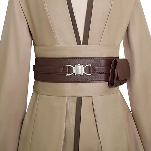 Miniatura 8 de Forwacos Disfraz de Jedi para niños, disfraz de Anakin, túnica con capucha, disfraz de Halloween, uniforme