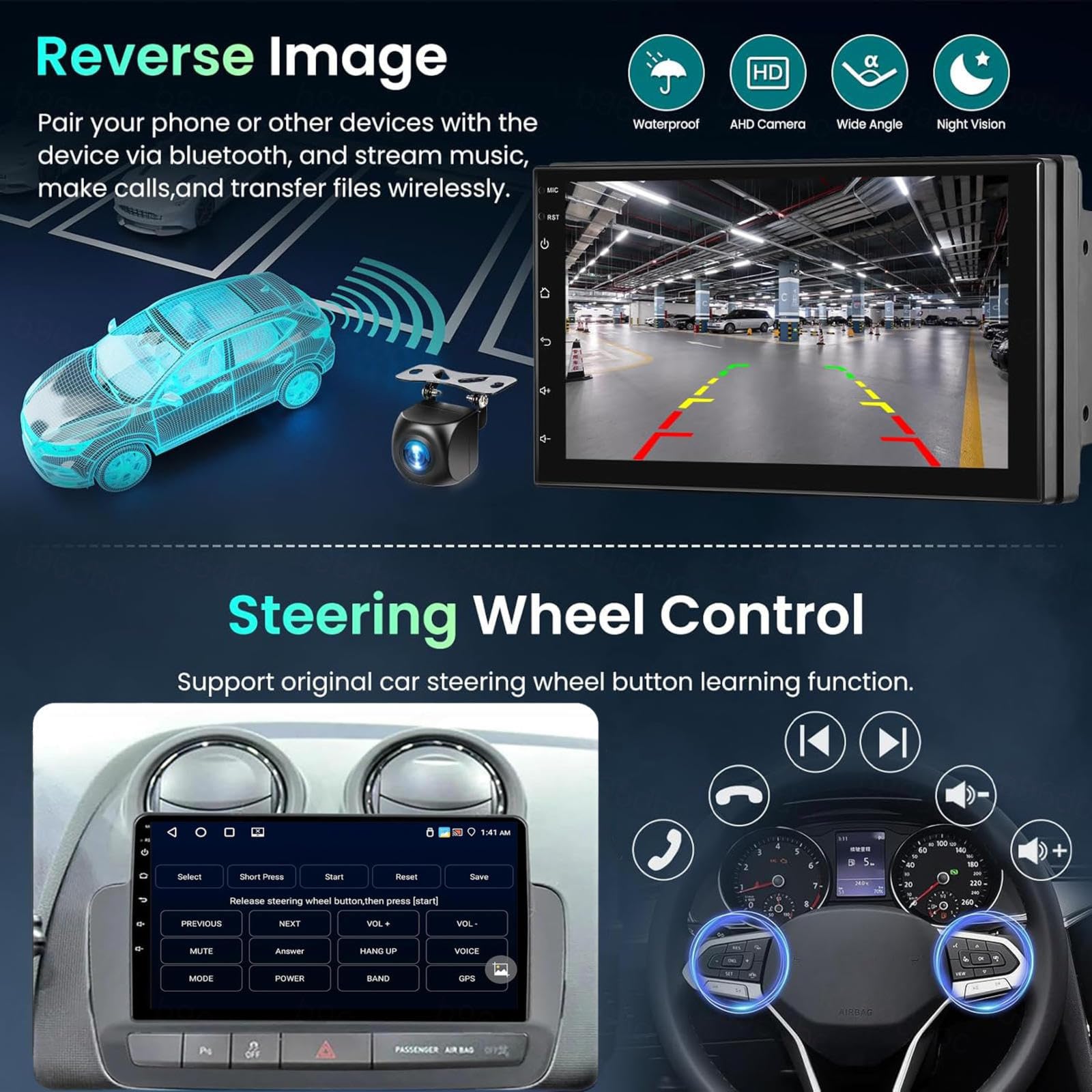 Android 15 9" Auto Stereo GPS Navigation Für Seat Ibiza 2012-2015 Zubehör Einfügen und verwenden Unterstützt Radio/Multimedia/Dual USB DVR MP5/Bluetooth Lenkradsteuerung,MS901