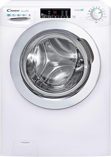 Candy Smart Pro CSOW4853TWCE Freestanding Washer Dryer, WiFi Connected, 8 kg/5 kg Load, 1400 rpm, White