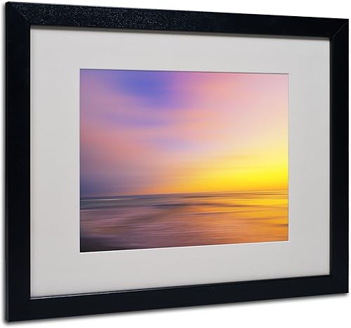 Lienzo metálico para pared, diseño de puesta de sol de Philippe Sainte-Laudy, marco negro, 16 x 20 pulgadas