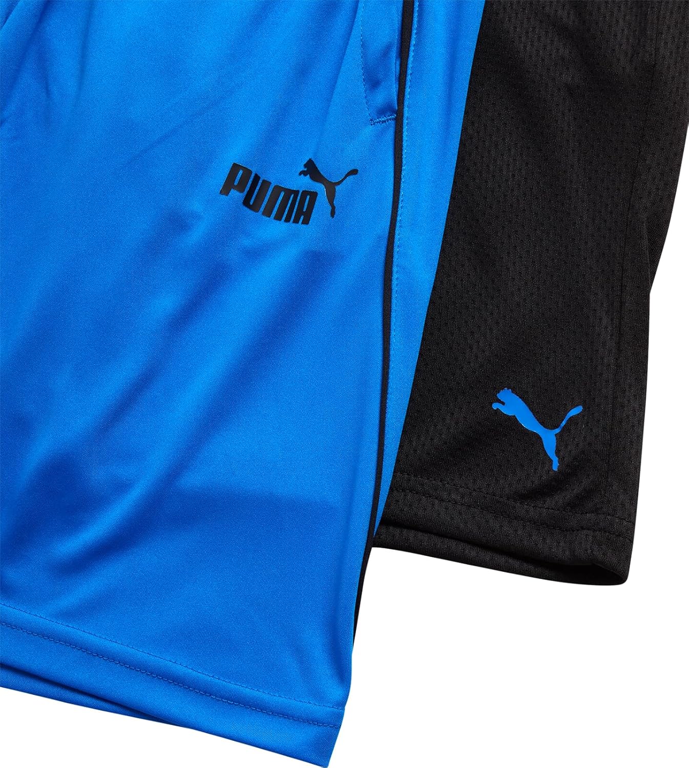 PUMA Boys Athletic Shorts - 2 Pack Active Performance Mesh Basketball Shorts for Boys (Sizes: 4-20)