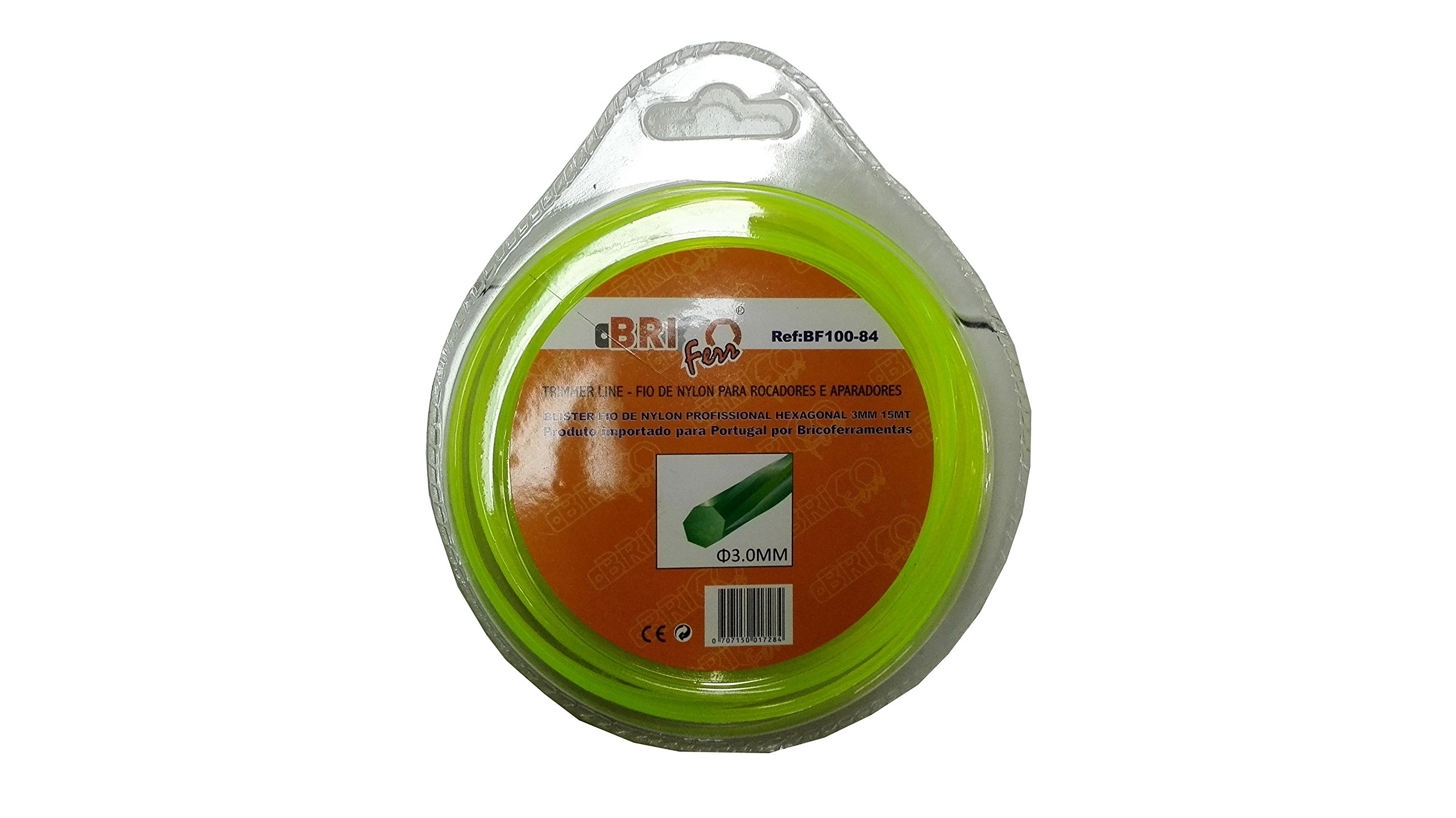 Bricoferr BF100-84 3 mm x 15 Metres Hexagonal Strimmer Line