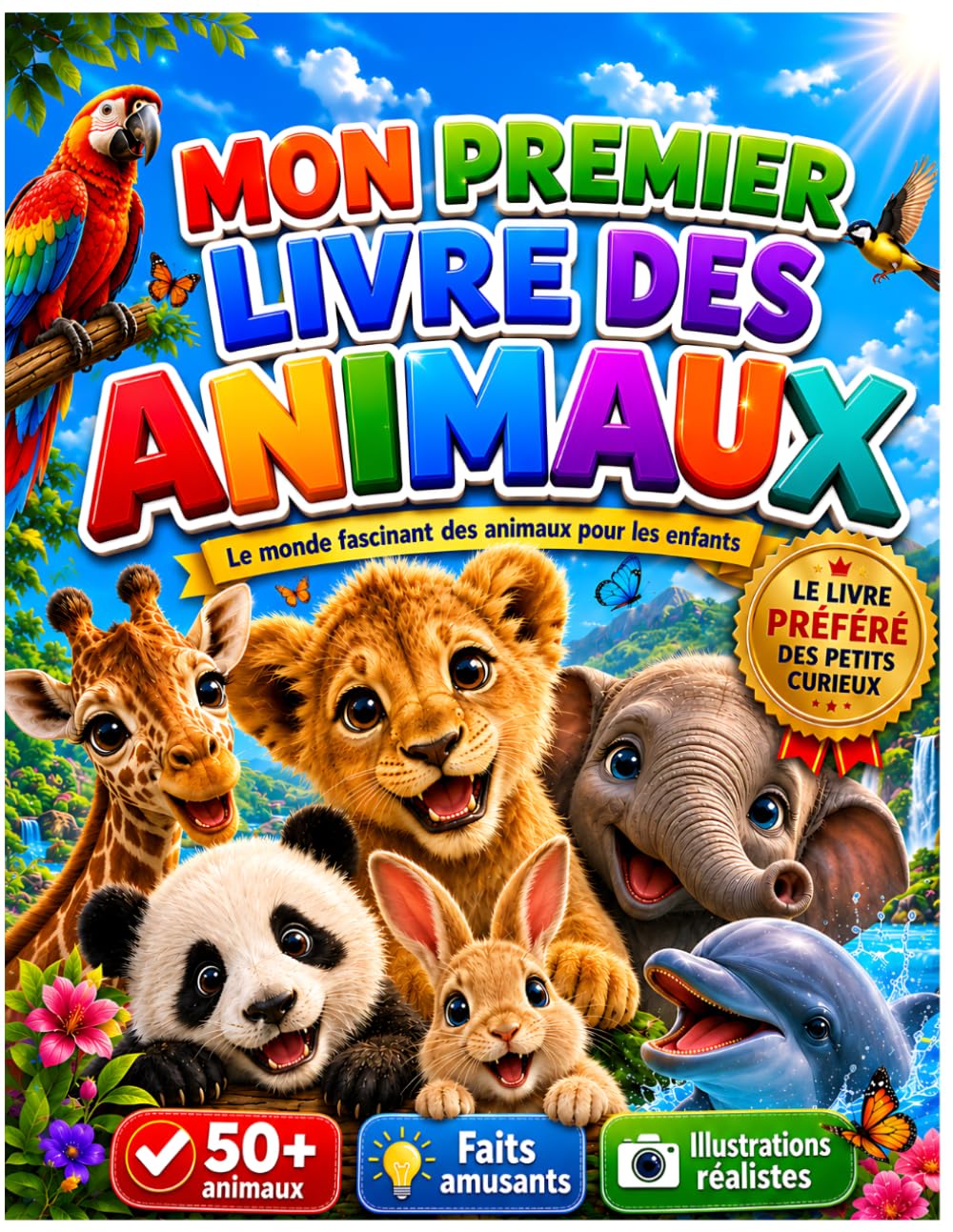 MON PREMIER LIVRE DES ANIMAUX: Une encyclopédie illustrée pour les enfants de 3 à 6 ans