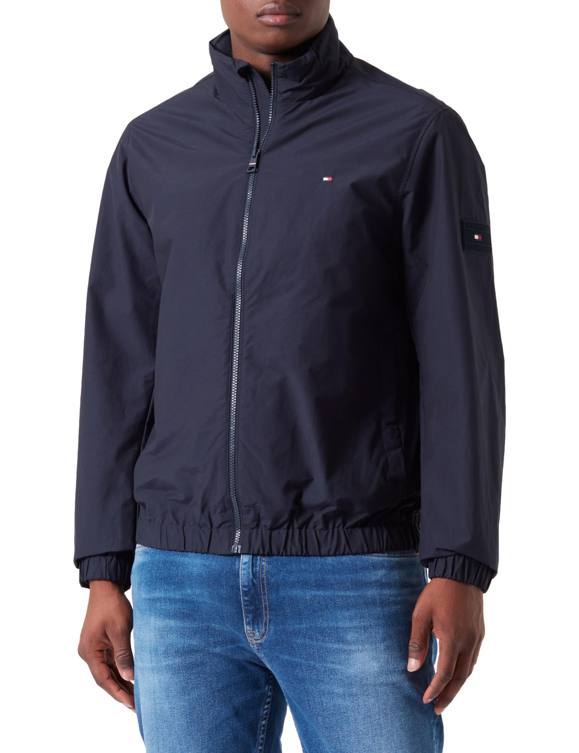Tommy Hilfiger Herren Blouson Übergangsjacke, Blau (Desert Sky), S