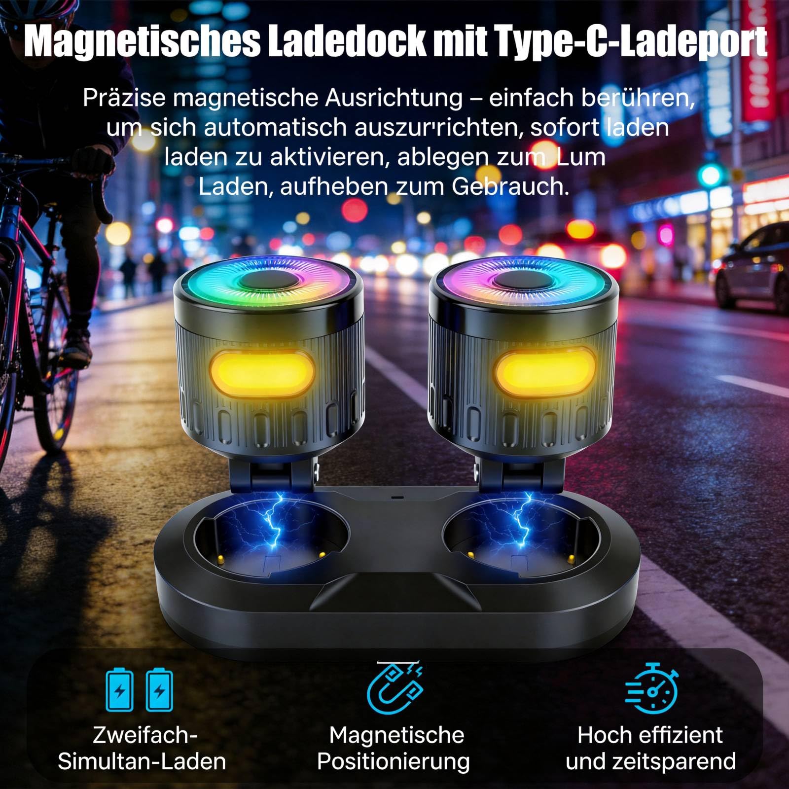 Kabelloses Blinkerset für Elektroroller für Xiaomi M365/Pro 1S/Pro 2/Mi3 für Ninebot Max G30/G30D, RGB-LED-Licht,Sicherheitsreparaturaufgabe mit Fernbedienung für 22-mm-Lenker