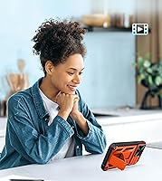 Vista 8 de FNTCASE Funda para iPhone 12 Pro-Max: resistente protección de grado militar a prueba de caídas con soporte TPU resistente a prueba de golpes