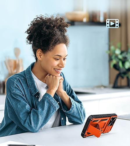 Miniatura 8 de FNTCASE Funda para iPhone 12 Pro-Max resistente protección de grado militar a prueba de caídas con soporte TPU resistente a prueba de golpes