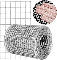 Vista 12 de Tela Metálica de 8'' x 20' de 1/4 pulgada, Rollo de Malla de Alambre Galvanizado (23 GA), Rollo de Alambre de Gallinero para Cercas