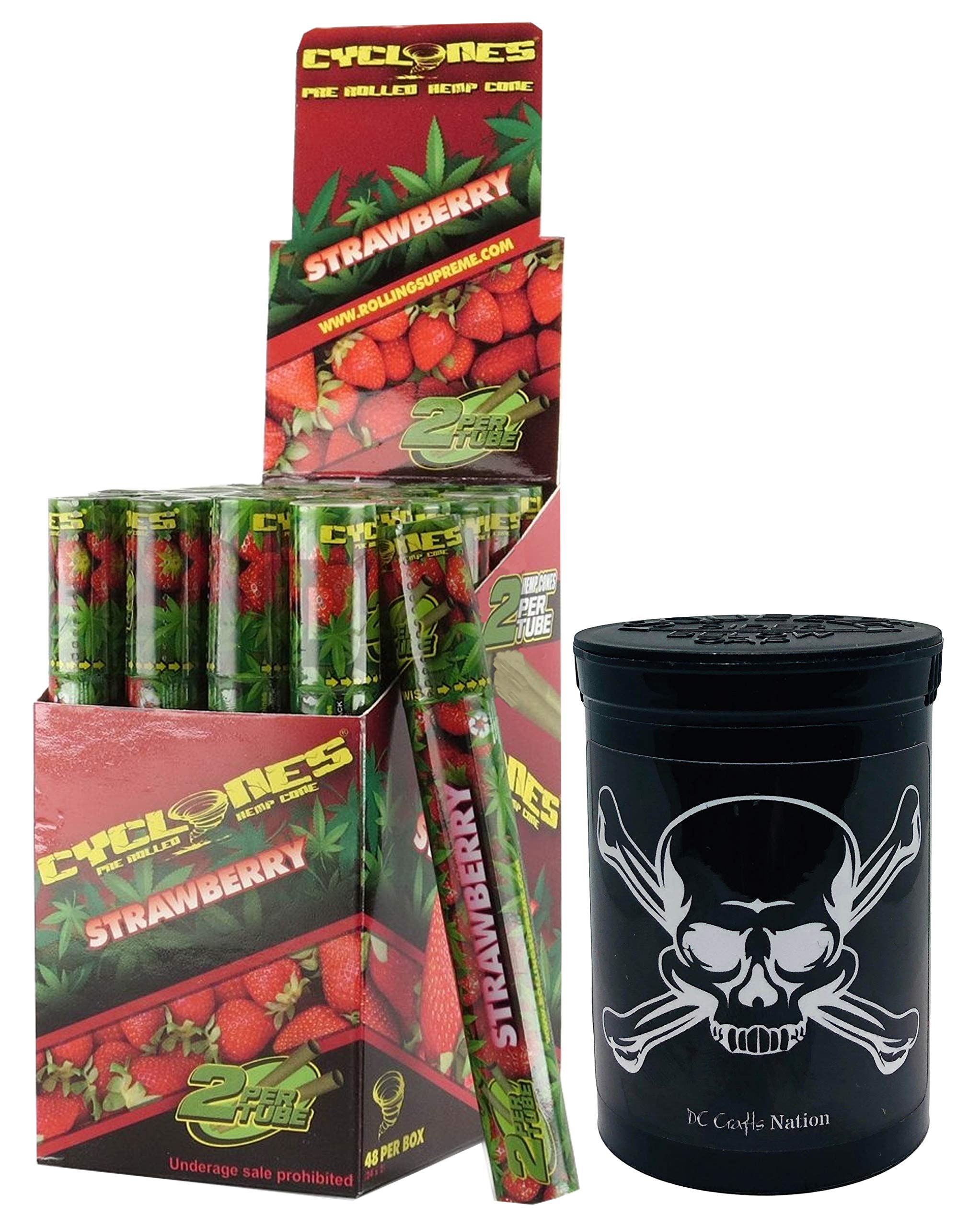 Child Resistant Fresh Kettle with Cyclones Strawberry Cones 24 Count Box - Jolly Roger