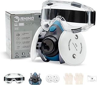 Máscara respiratória semifacial com filtros P3