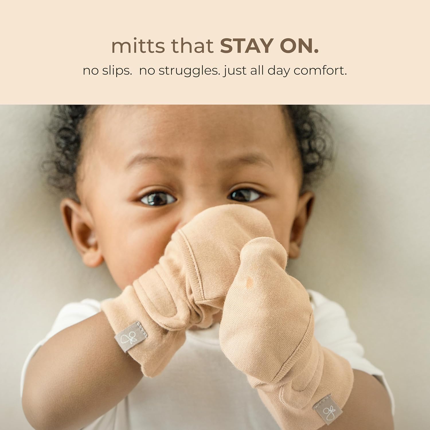 goumikids Viscose Made from Bamboo Cotton Anti-Scratch Soft Stay-On Mitts