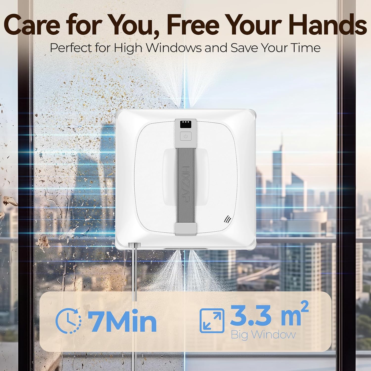 Z9Pro Window Cleaning Robot,with 4 Sprayers - Automatic (White)