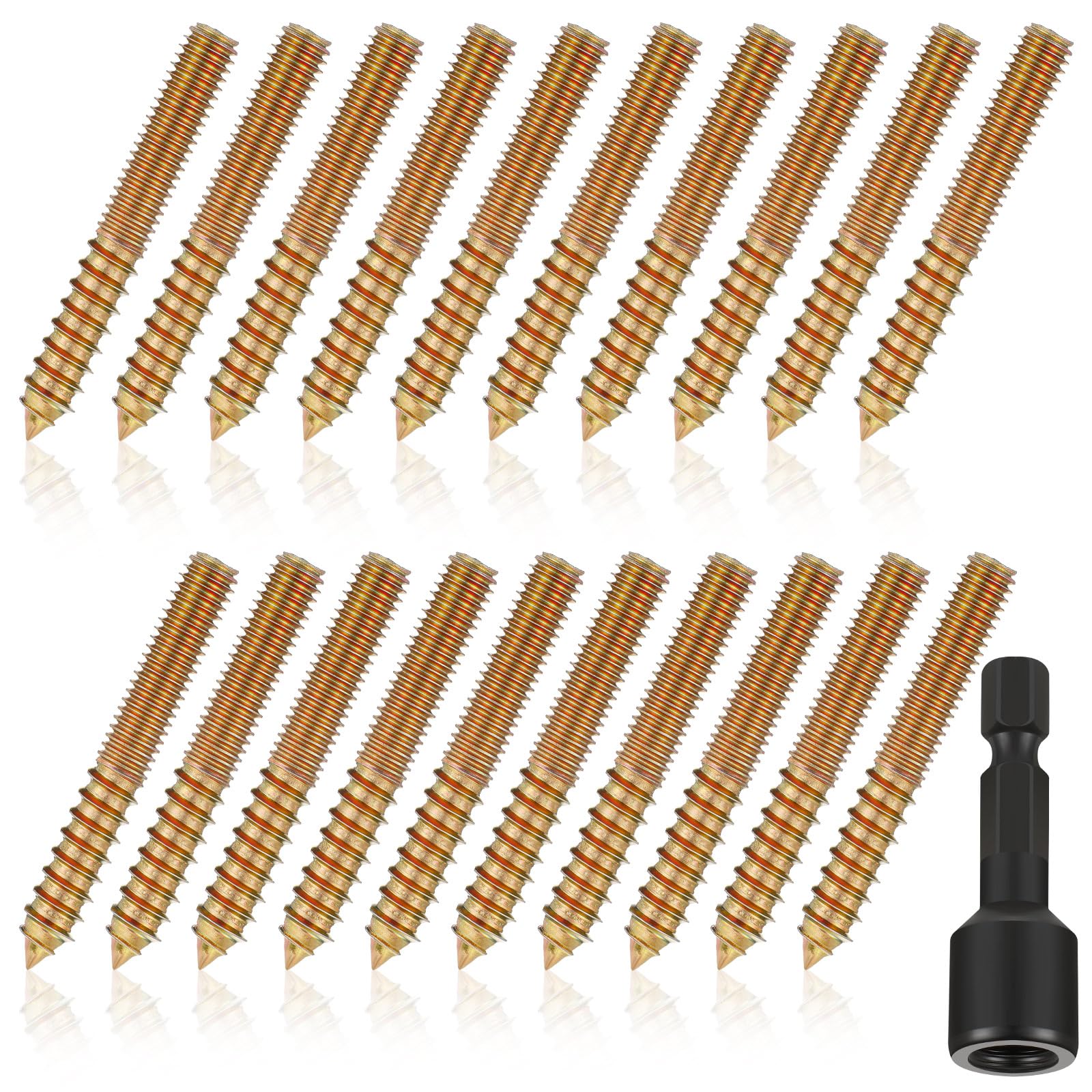 Hanger Bolts - 20 Pack with Driver -1