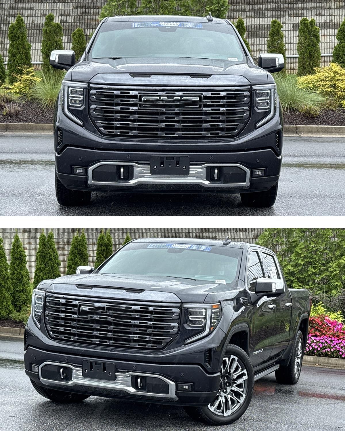 Front License Plate Frame for GMC Sierra 1500 2022 2023 2024 2025 2026 Front Bumper License Plate Holder Mounting Bracket Replace # 84877919 GM1068251