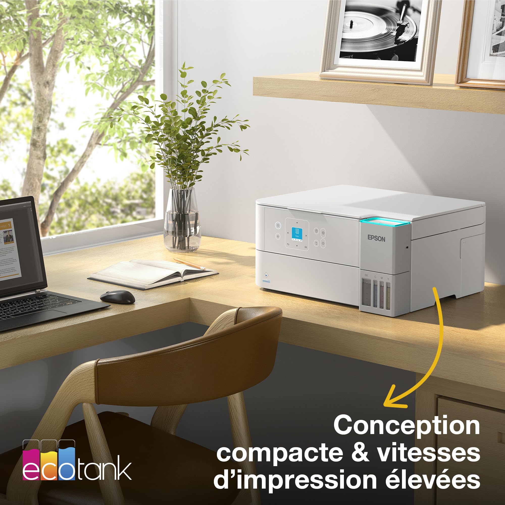 Epson EcoTank ET-2959 Imprimante à Réservoirs D’Encre | Maison & Petit Bureau | Wi-FI | A4 | Imprimer, Copier, Numériser | Écran LCD 3,7cm | Impression Recto Verso Auto | Jusqu’à 3 Ans d’Encre Inclus