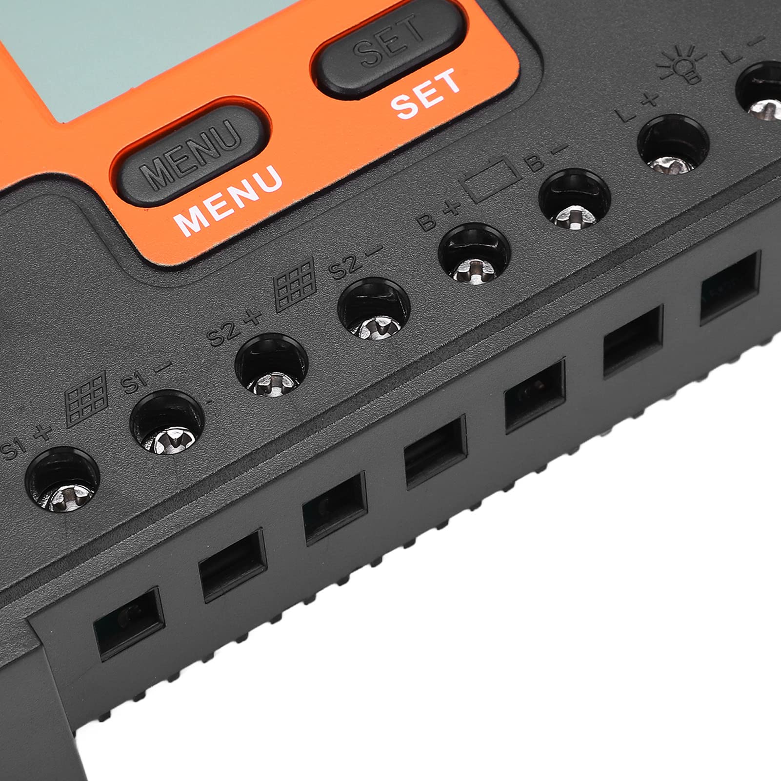 Contrôleur de charge solaire 60A PWM 12V 24V 48V avec écran LCD