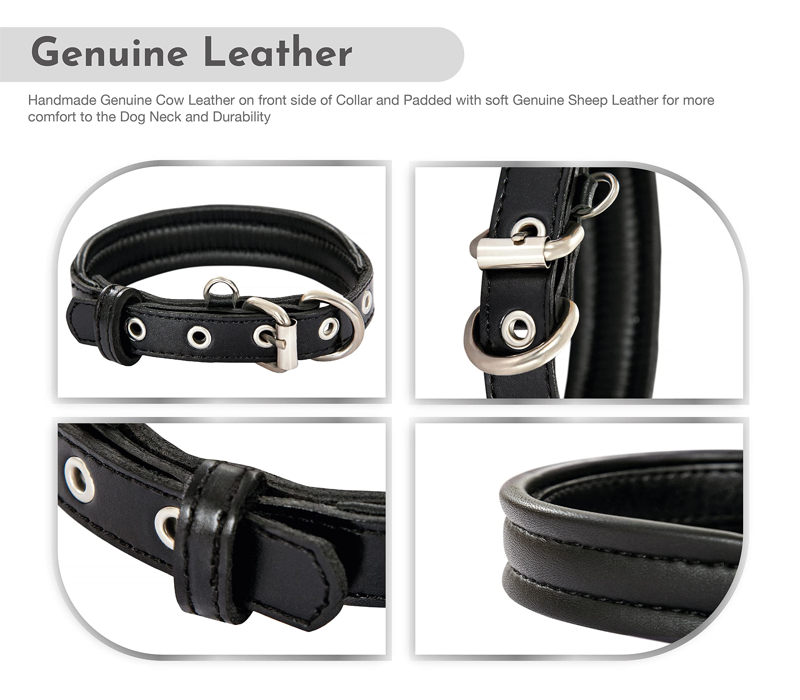大型犬用　本革　首輪　サイズＬ　海外製 大型犬用本革首輪サイズL