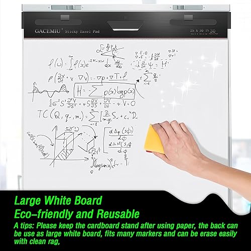 Miniatura 4 de Almohadilla de caballete pegajoso, 30 hojasbloc, papel superadhesivo para cartulina, 10 blocs, 25 x 30 pulgadas