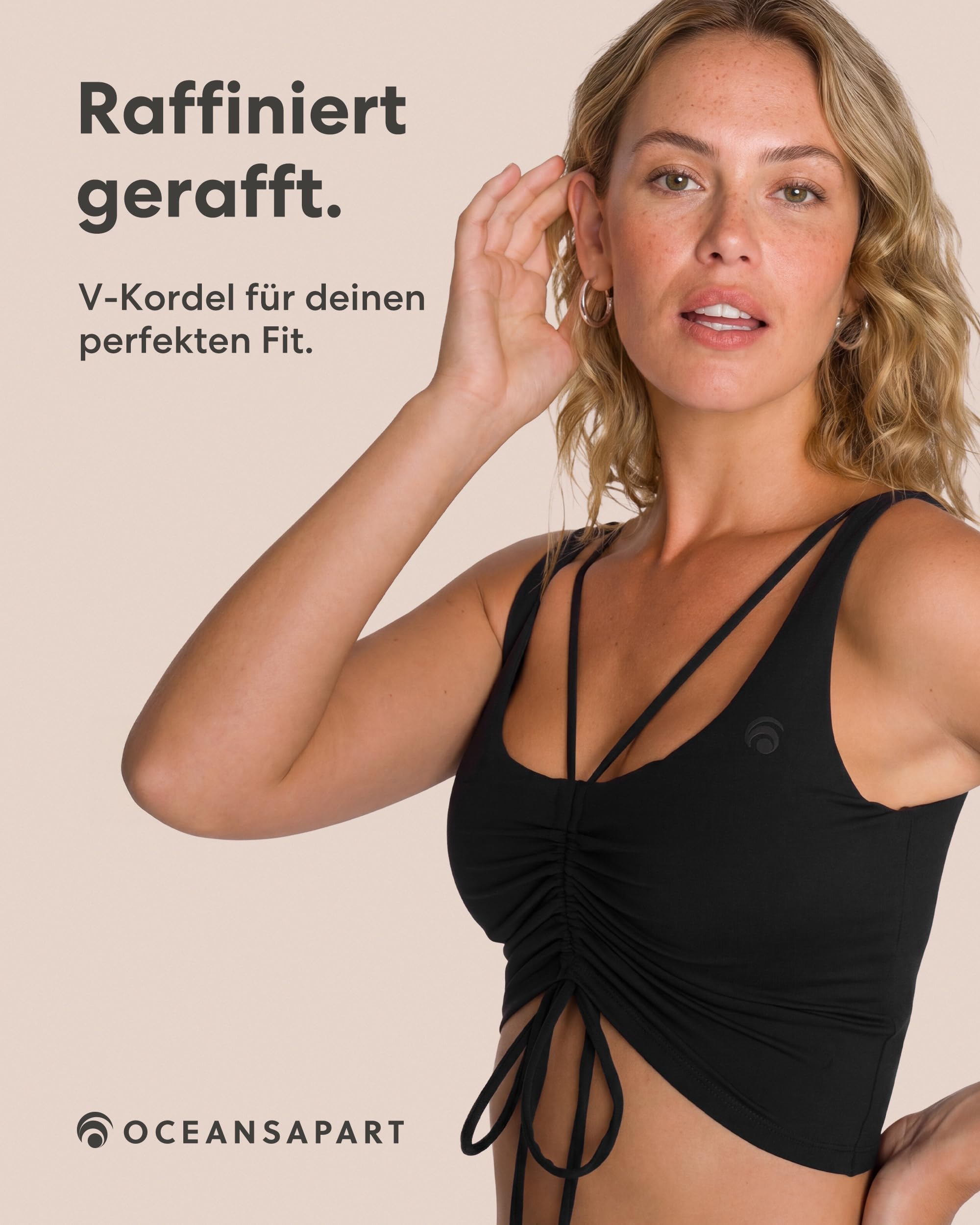 OCEANSAPART Gianna Bra - Sport BH Damen ohne Bügel Cups Bustier