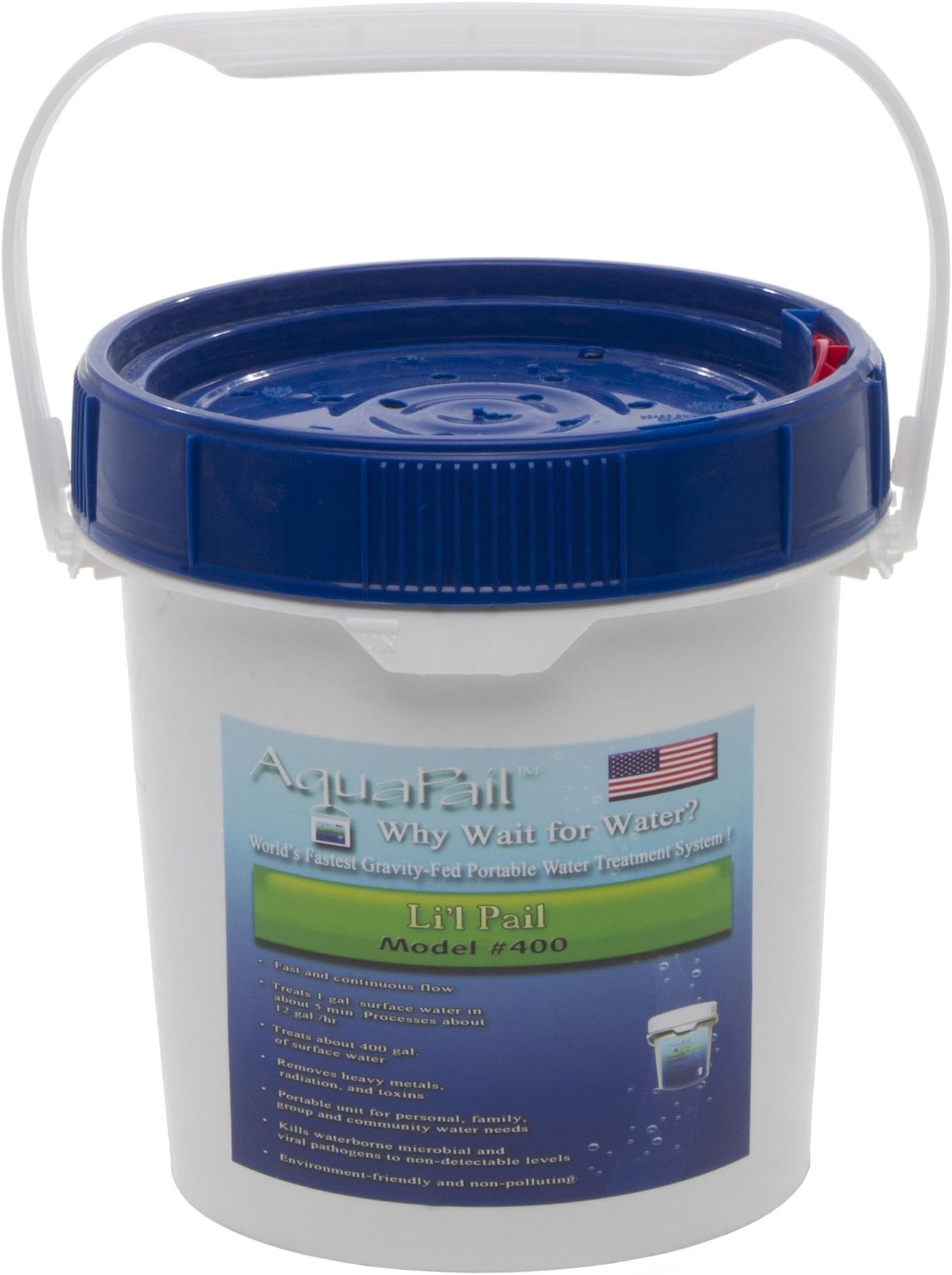 Aqua Pail 400 - will help you filter larger quantities of water (up to 400 gallons)