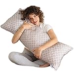 Pharmedoc Body Pillow, Pregnancy Pillows, Side Sleeper Pillow, Long, Memory Foam Pillow, Arabesque