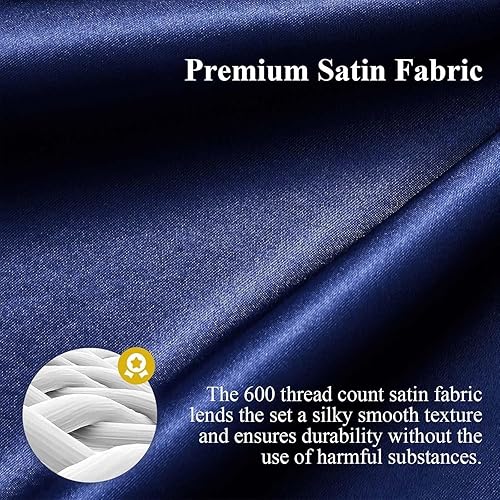 Miniatura 8 de Juwenin Home Juego de sábanas bajeras coloridas de 3 piezas, suave y cómodo, para dormitorio, habitación de invitados (1 sábana bajera + 2 fundas de