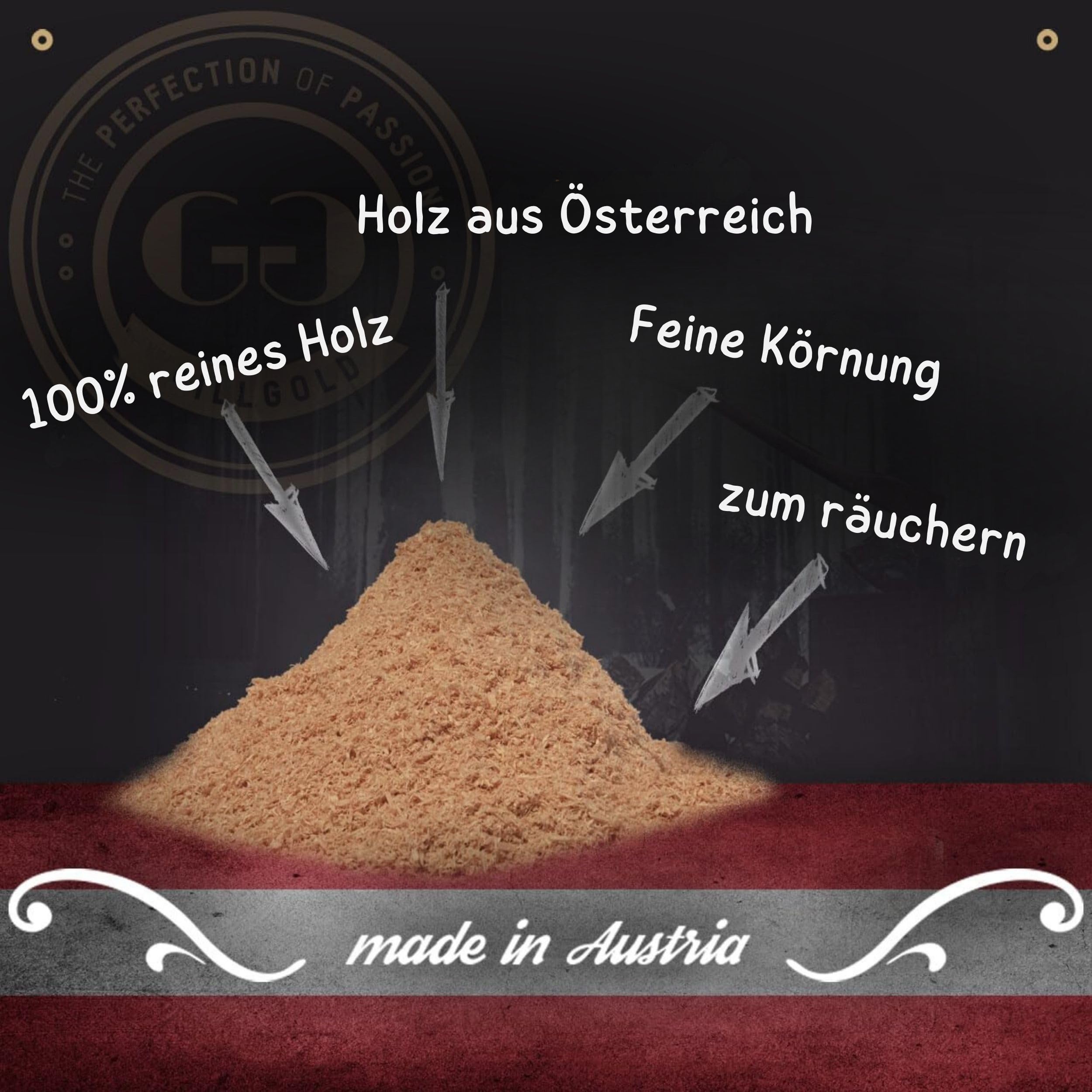 Räuchermehl Wood Smoking Dust. Zum räuchen und kalträuchern von Fisch, Fleisch und Gemüse auch für BBQ und Grill geeignet. In Wiederverschliessbaren-Eimer befüllt mit 5,5 Liter Buche