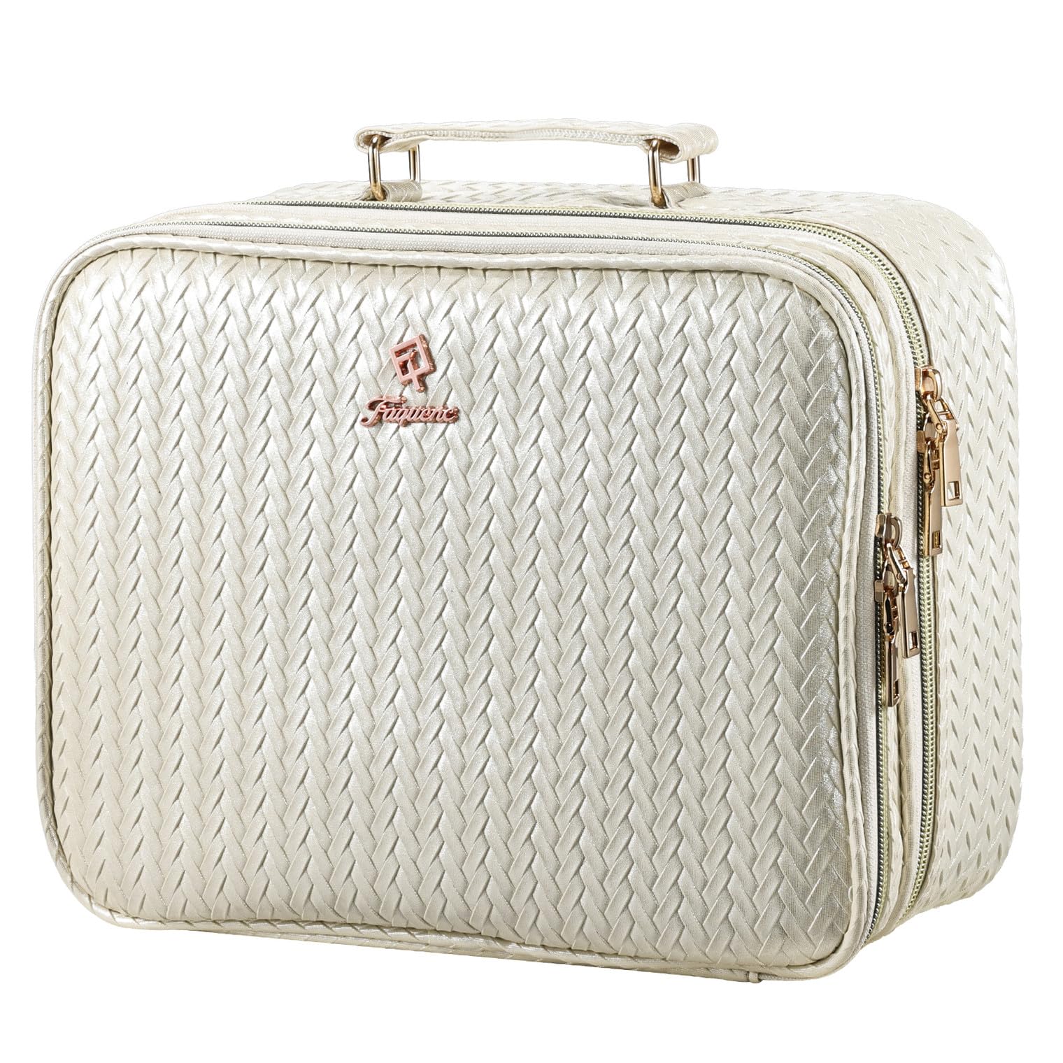 Faquenc Makeup Bag with LED Lighted Mirror