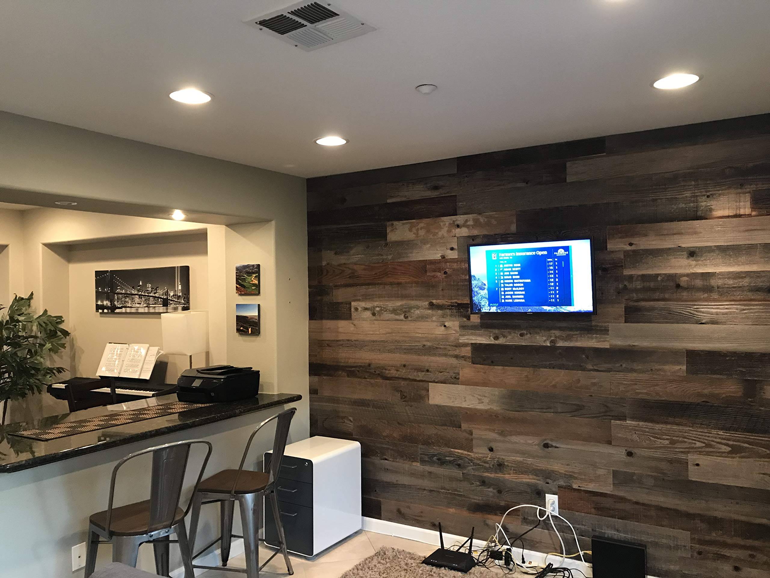 Plank and Mill Reclaimed Barn Wood Wall Panels Simple Peel and