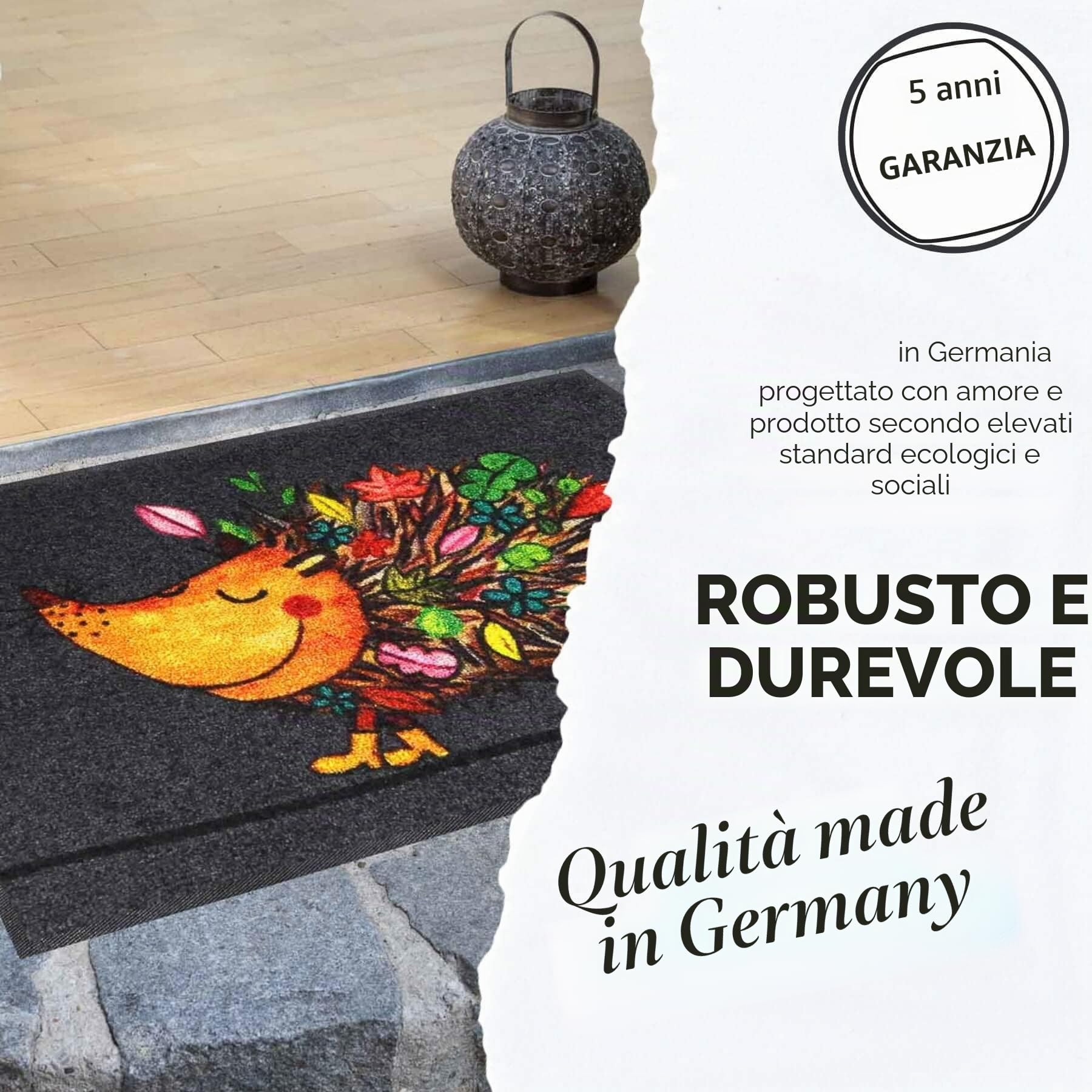 Salonloewe Minimatte Broken Dots Colourful I - Zerbino e zerbino per interni, 30 x 100 cm