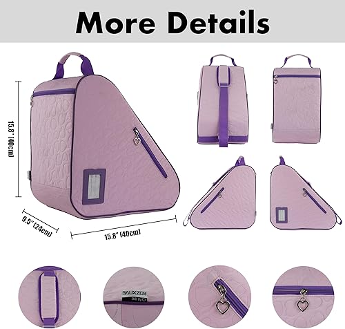 Miniatura 3 de Bolsas de patinaje para patines de ruedas, patines de hielo, patines cuádruples, patines en línea, patines artísticos, accesorios de patinaje