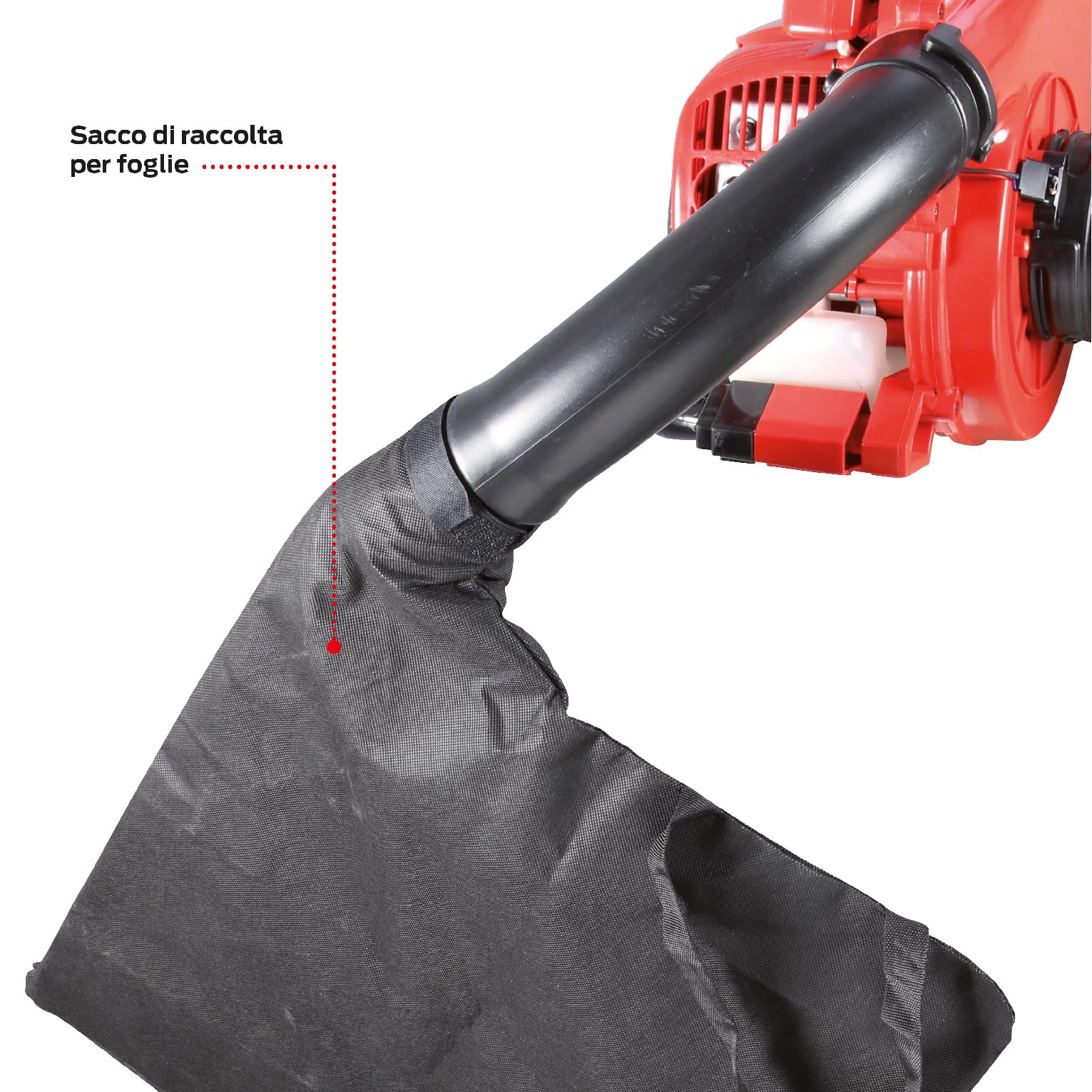 Valex Kibli 30 - Aspirador soplador de explosión catalizado, 700 W 26 CC, Velocidad del Aire 0-220 km/h, función de trituración 10:1, Bolsa Recogida 40 l