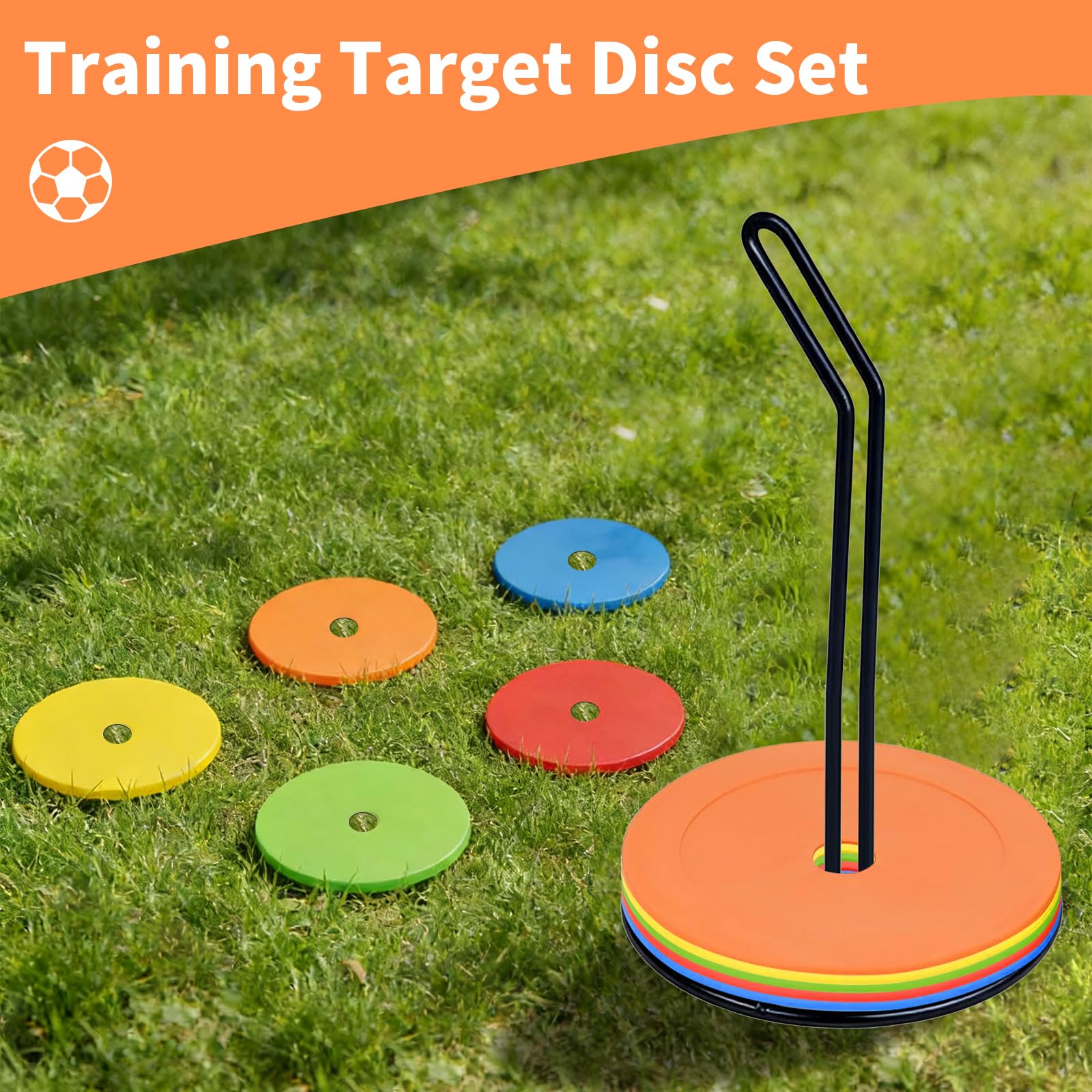 Disques De Marquage: 25 Pièces Marqueurs Sol Football Antidérapants pour Entraînement D’Agilité Et De Vitesse, Diamètre 15 cm, PE Flexible, Séances De Football pour Clubs Et Entraîneurs