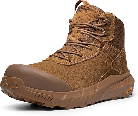 NORTIV 8 Composite Toe Boots for Men Waterproof Lightweight Non-Slip ASTM F2412-24 & ASTM F2913-24 Safety Work Boots for Warehouse & Construction, VaporGuard-Nano