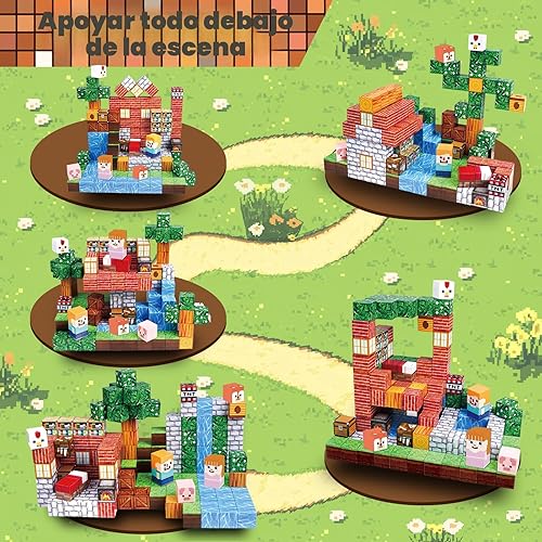 Miniatura 3 de Goody King Bloques Magnéticos|Juego de 150 Bloques de Construcción Magnéticos, Imanes Apilables para Niños, Juguete Sensorial para Juguetes de