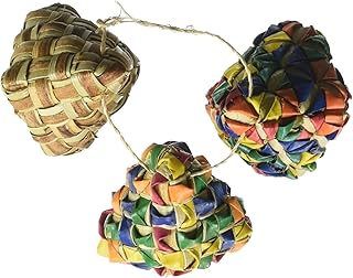 Planet Pleasures 3 Count Woven Diamond Foot Toy, Small